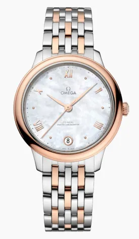 OMEGA- DE VILLE
PRESTIGE
34 MM, STEEL ‑ SEDNA™ GOLD ON STEEL ‑ SEDNA™ GOLD 434.20.34.20.05.001