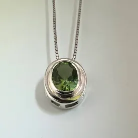 Oval Cut Natural Rare Citrine Necklace Pendant