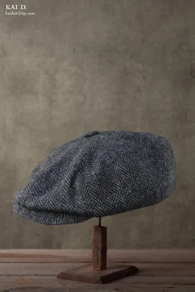 Peaky Hat - Classic Wool Herringbone - M