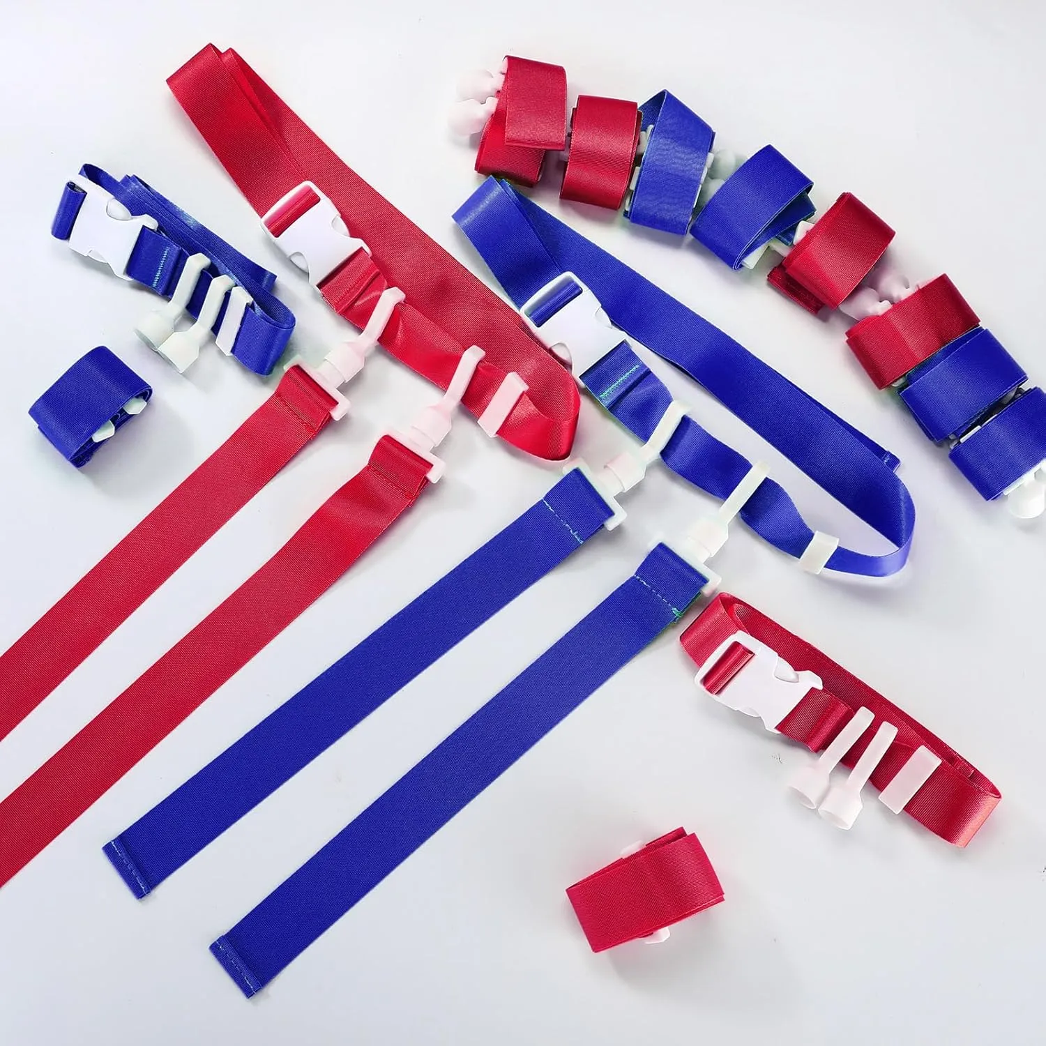 Peryiter 2/12/24 Set Player Flag Football Belt, Adjustable Football Belts and Flags for Kids Youth Adult Sport Team Training