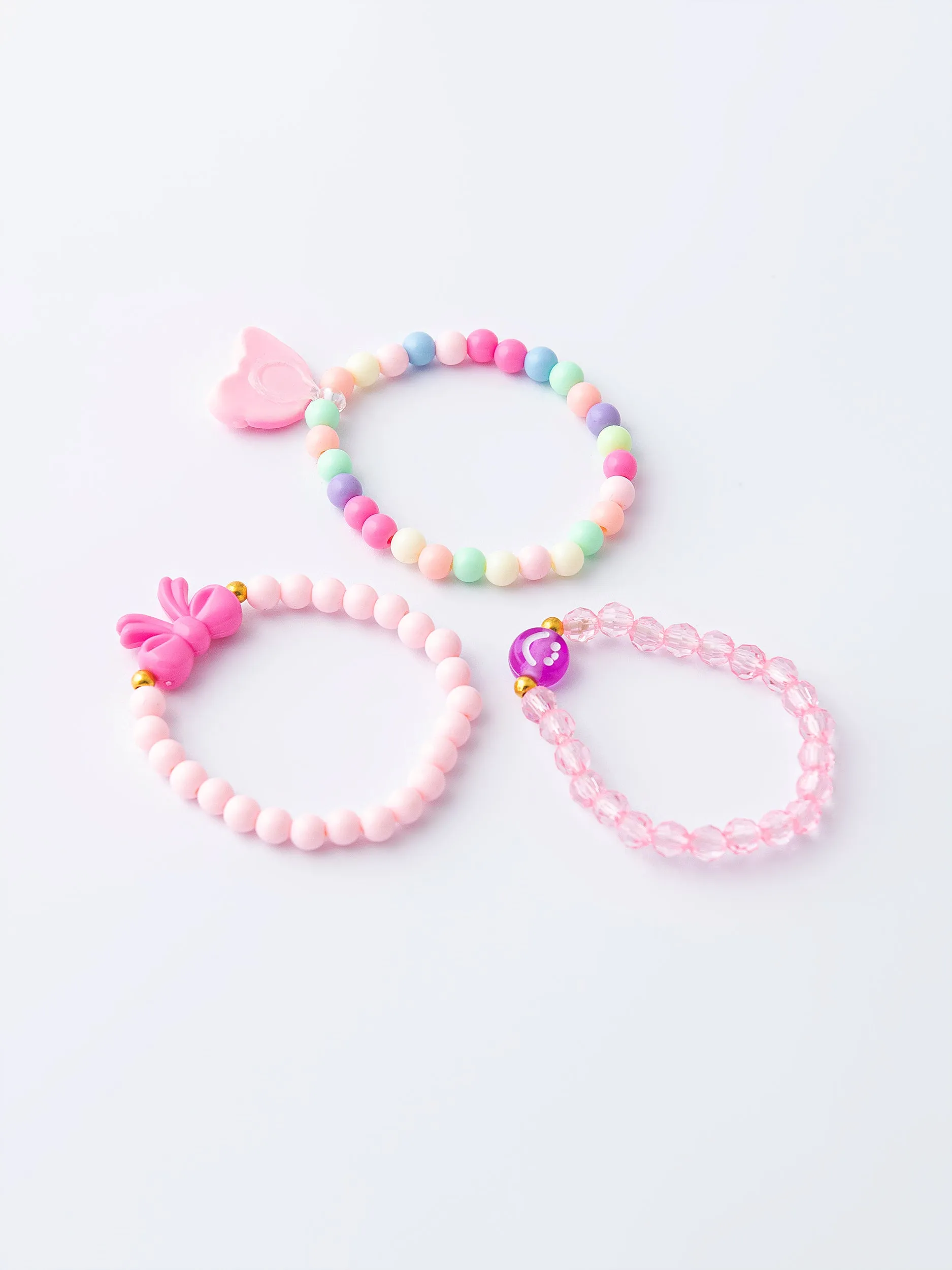 Rainbow Beaded Bracelet Set