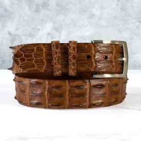 Saltwater Crocodile Belt: Burnished Cognac