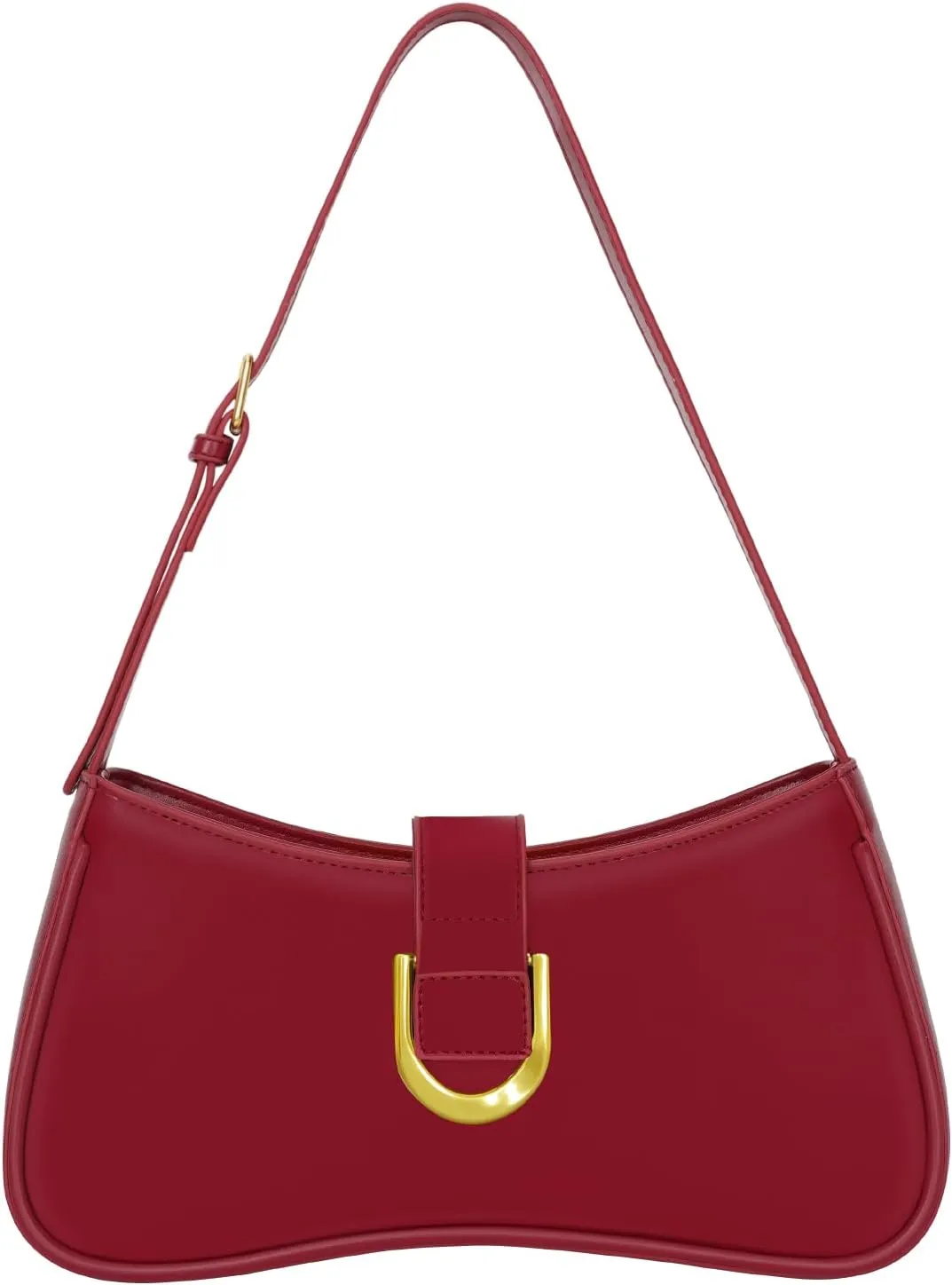 Shoulder Bag for Women Y2K Trendy Underarm Purse Vegan Leather Clutch Hobo Handbags