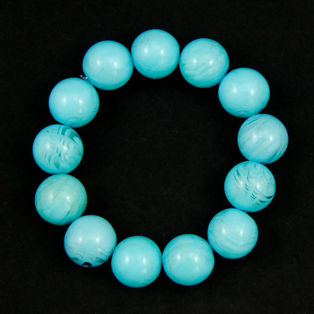 Sky Blue Bead Bracelet