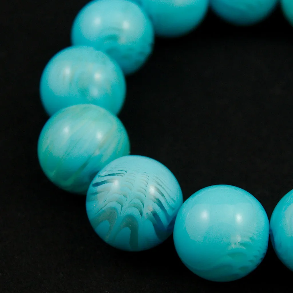 Sky Blue Bead Bracelet