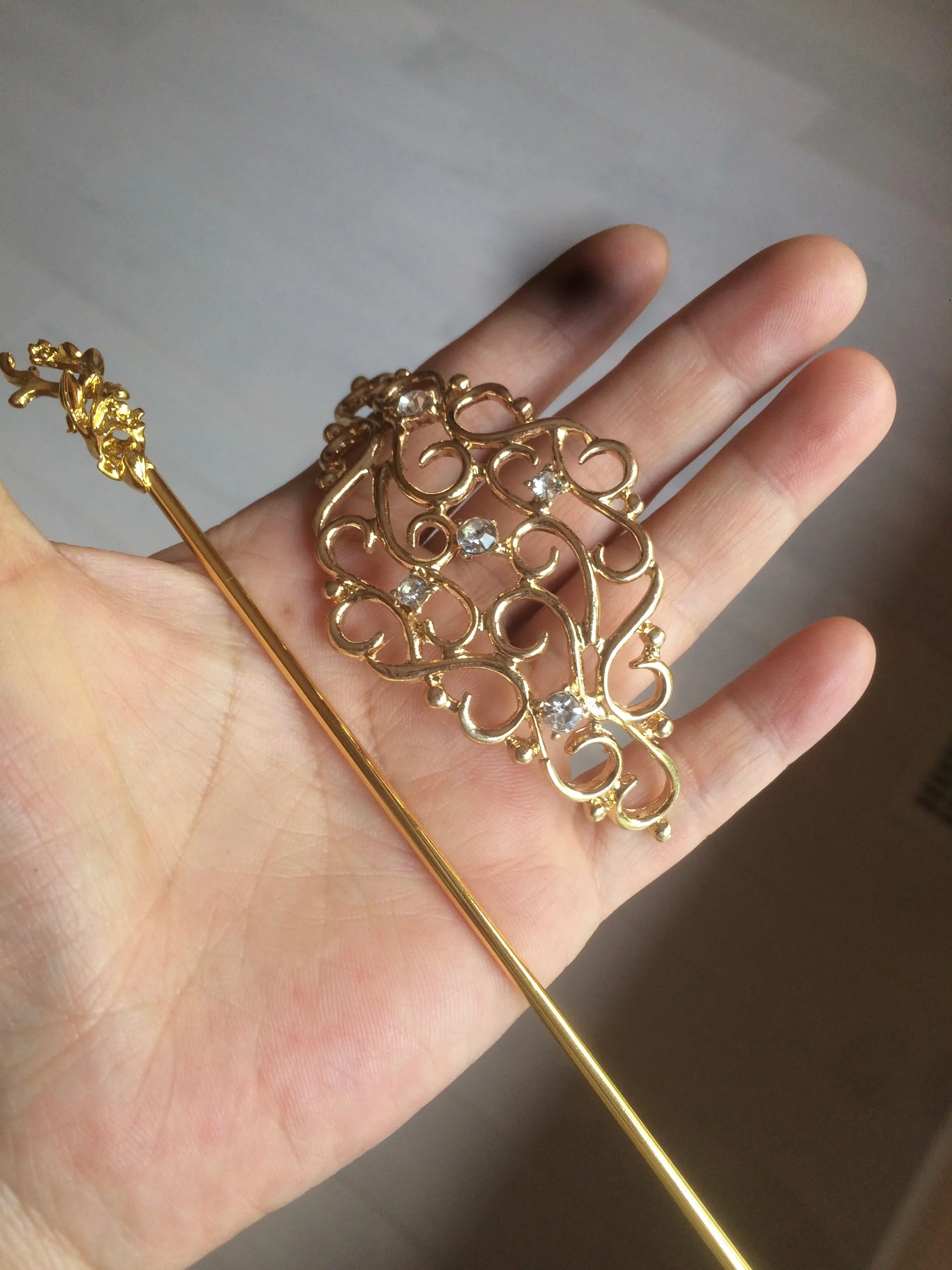 Stainless steel Hair Barrette/hairpin FJ2