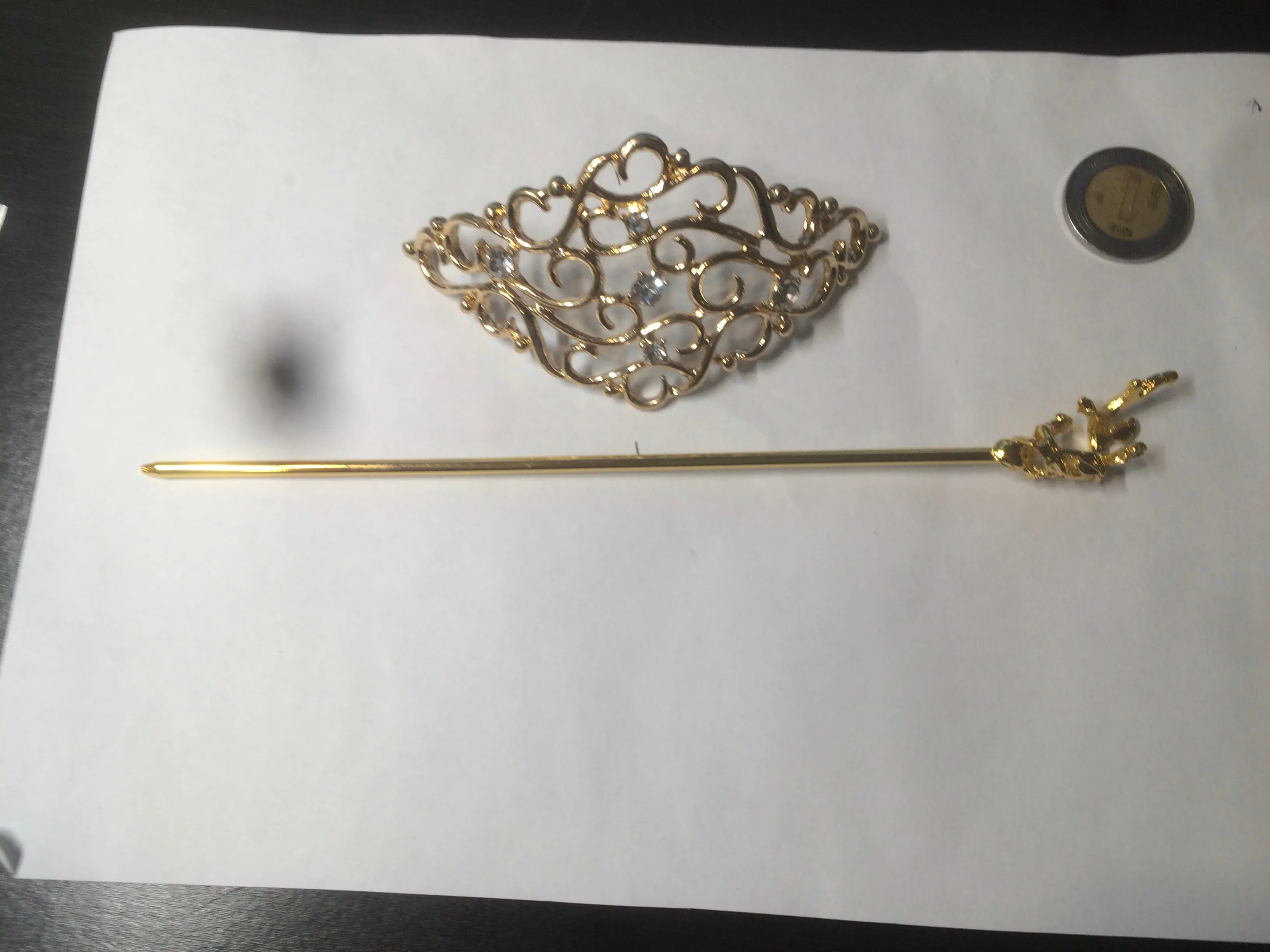 Stainless steel Hair Barrette/hairpin FJ2