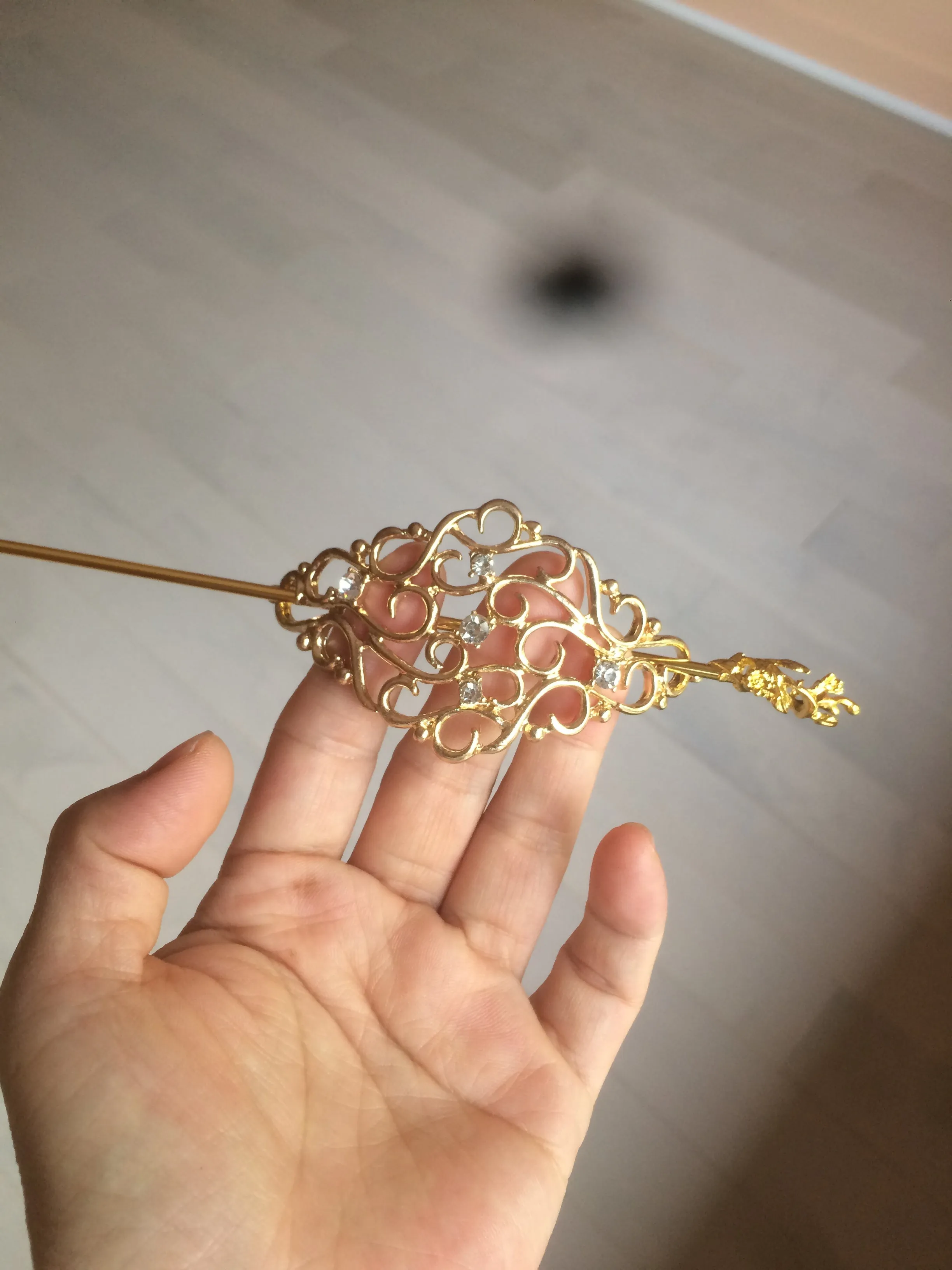 Stainless steel Hair Barrette/hairpin FJ2