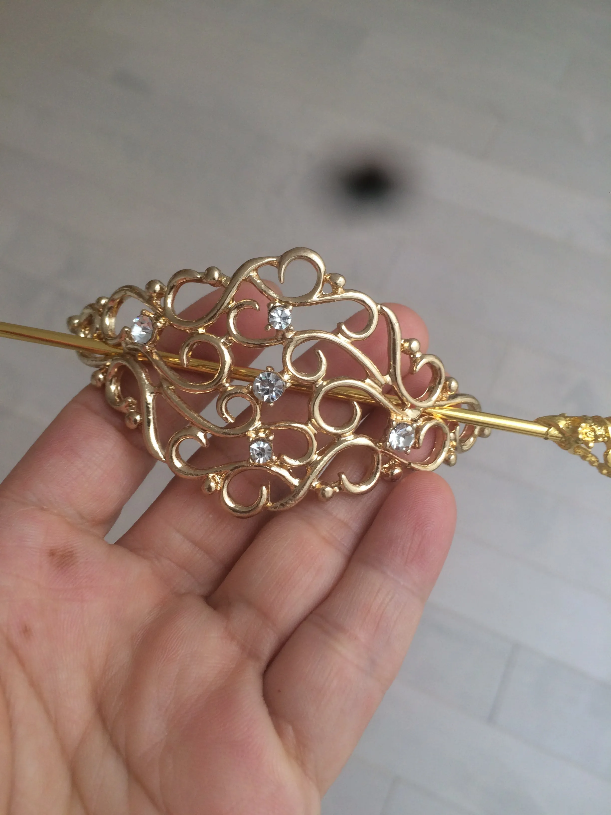 Stainless steel Hair Barrette/hairpin FJ2