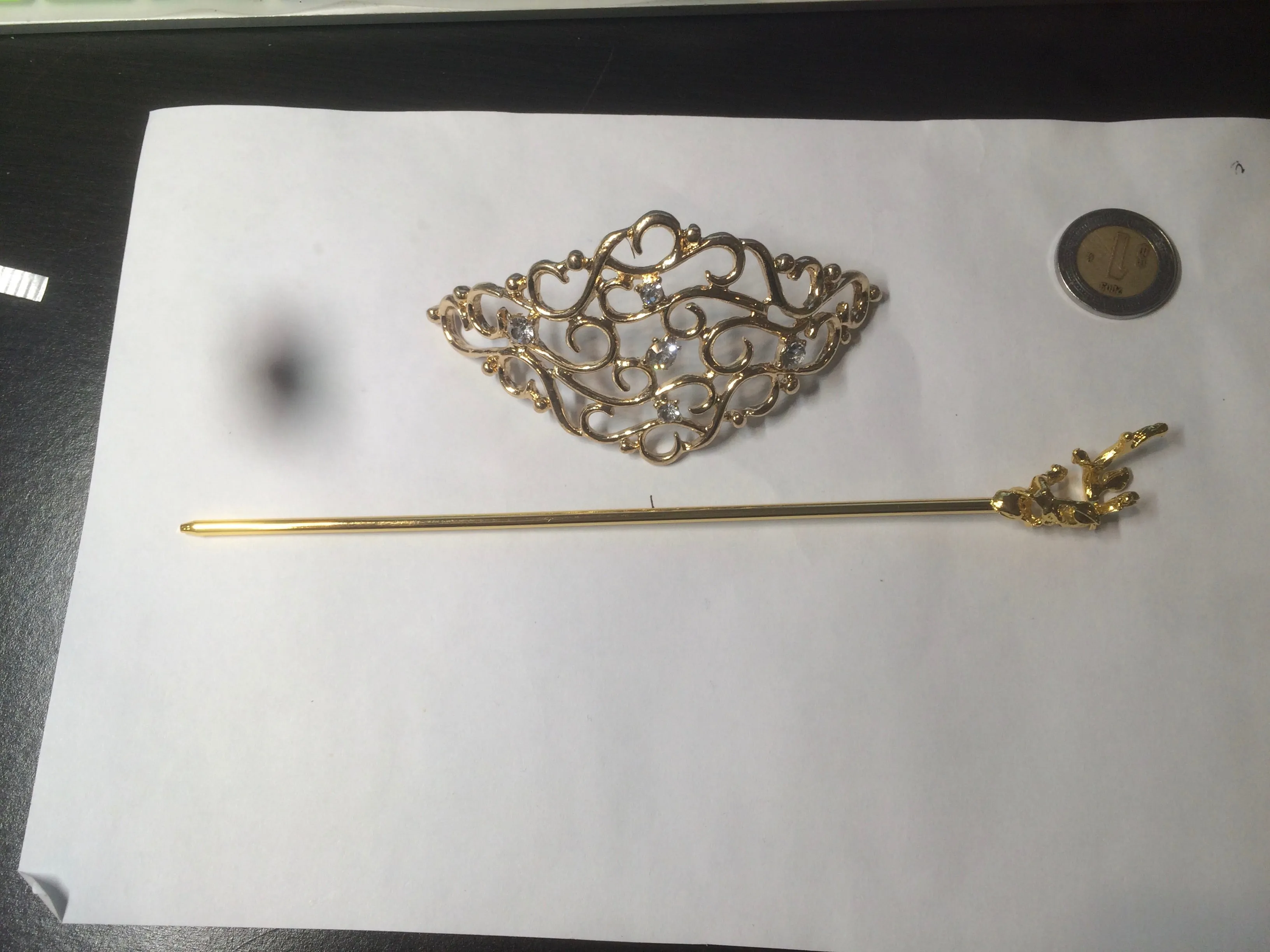 Stainless steel Hair Barrette/hairpin FJ2