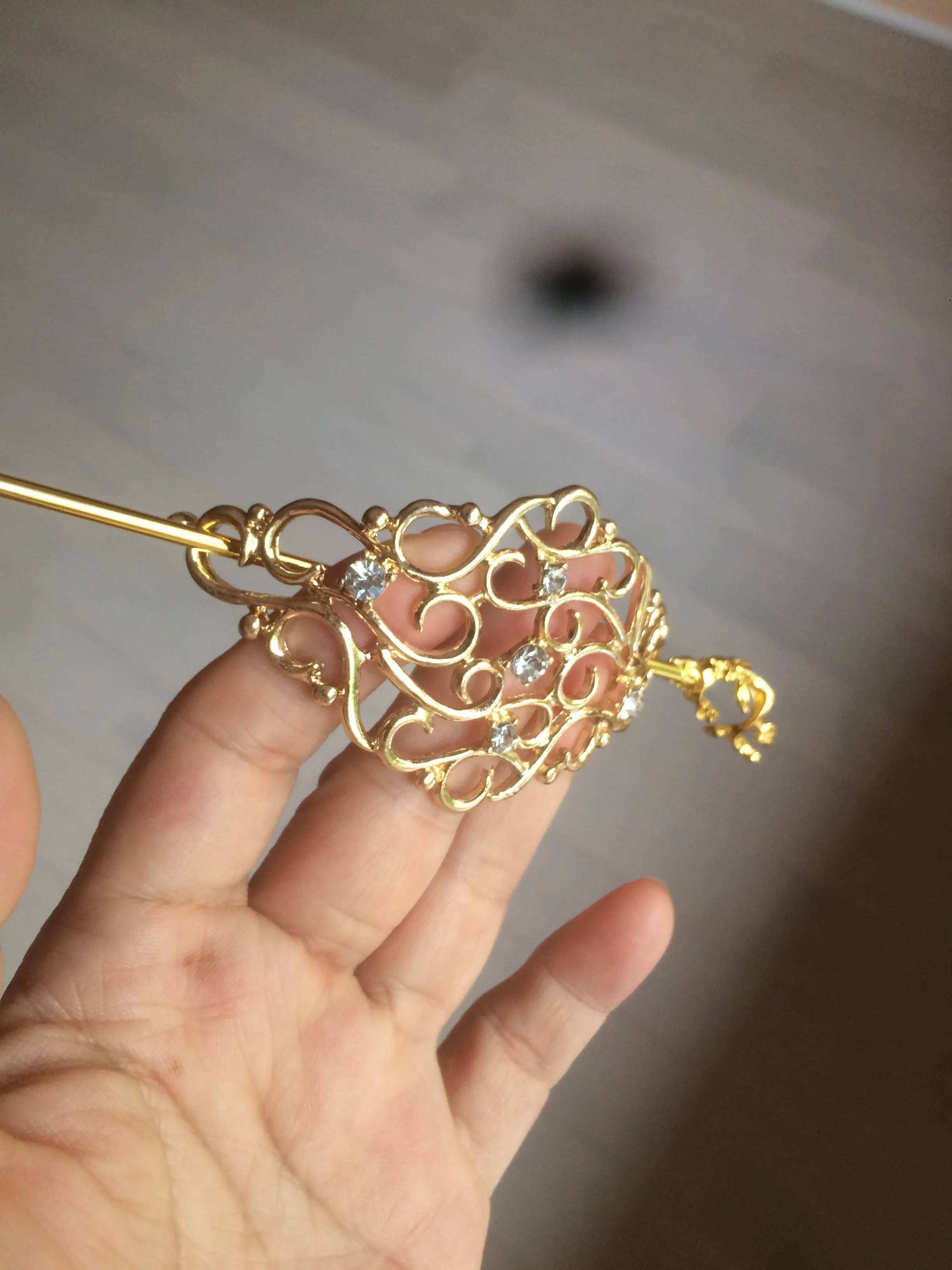 Stainless steel Hair Barrette/hairpin FJ2