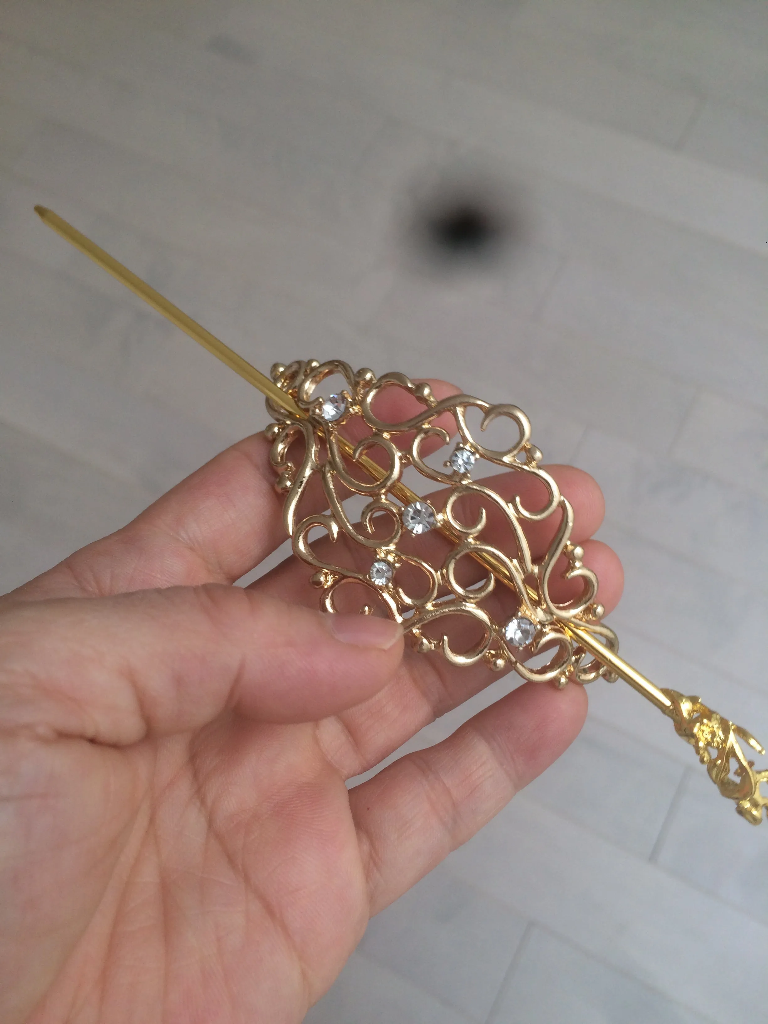 Stainless steel Hair Barrette/hairpin FJ2