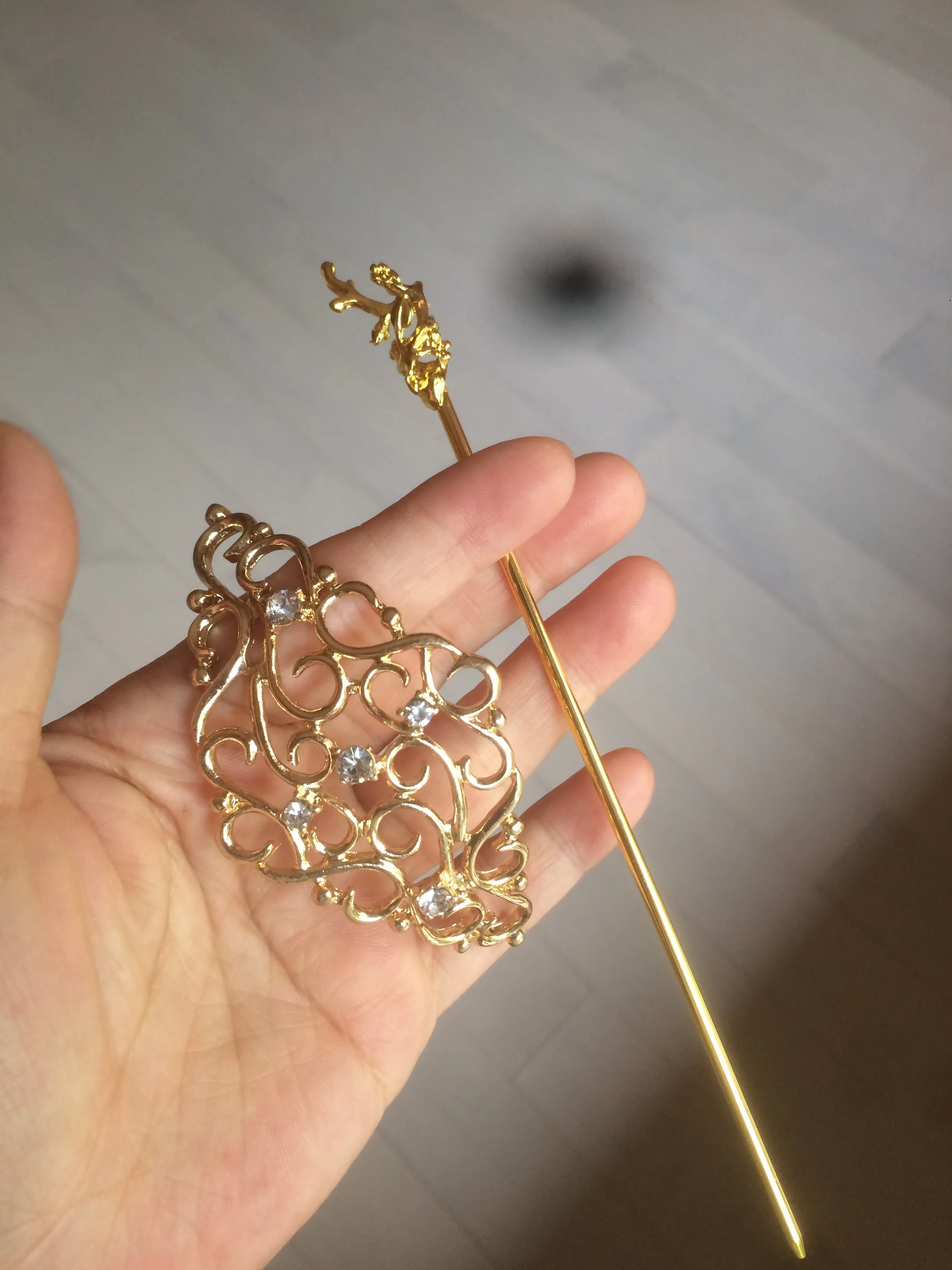Stainless steel Hair Barrette/hairpin FJ2