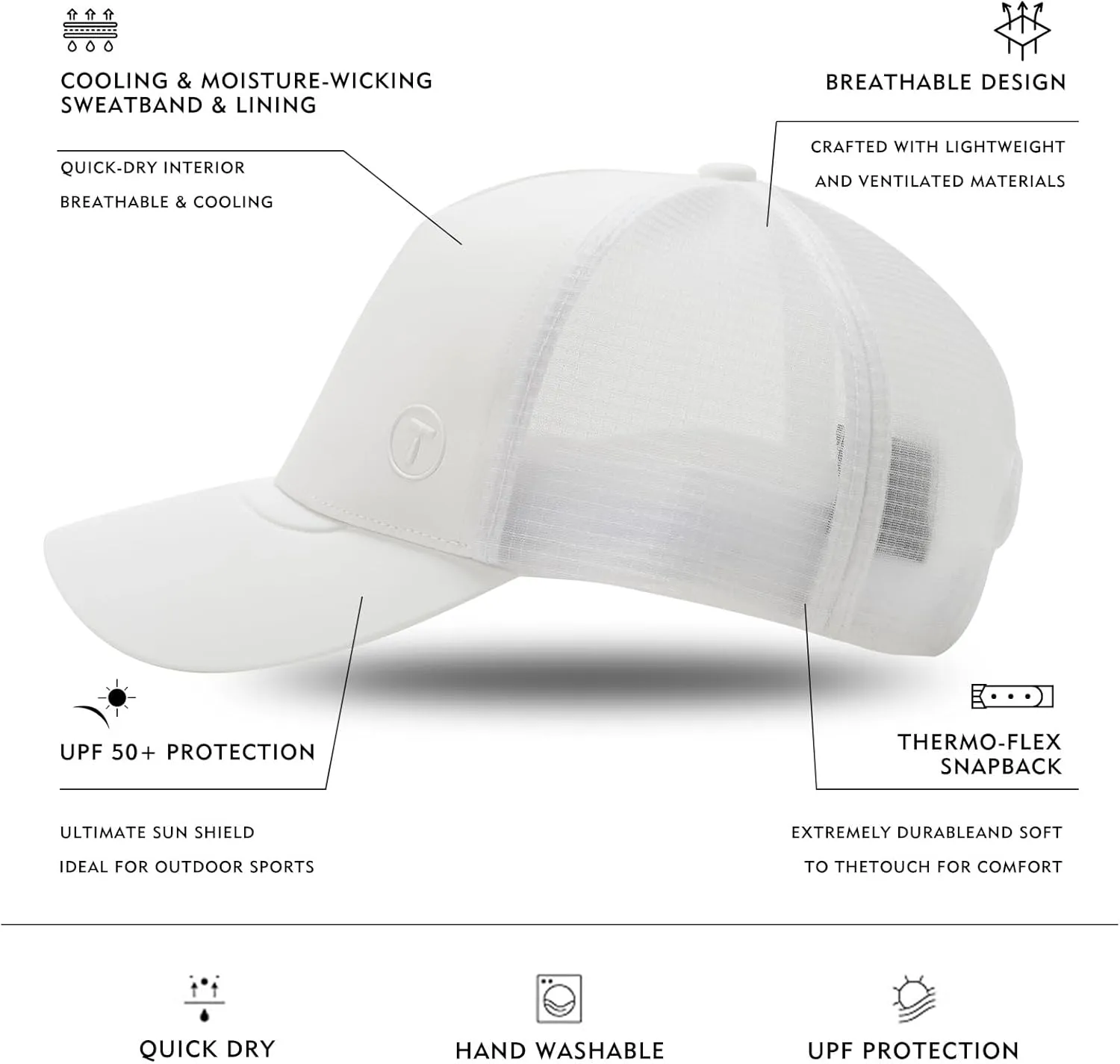 TOP-EX XL/XXL Snapback Trucker Hat Baseball Cap for Men Women - Breathable Mesh