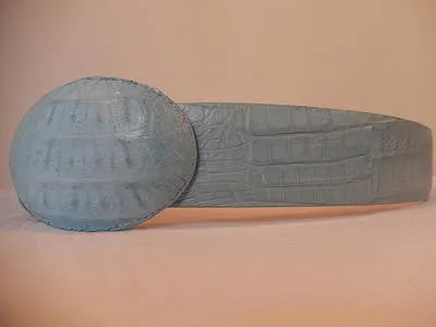 Wild West Boots Sky Blue Crocodile Belt