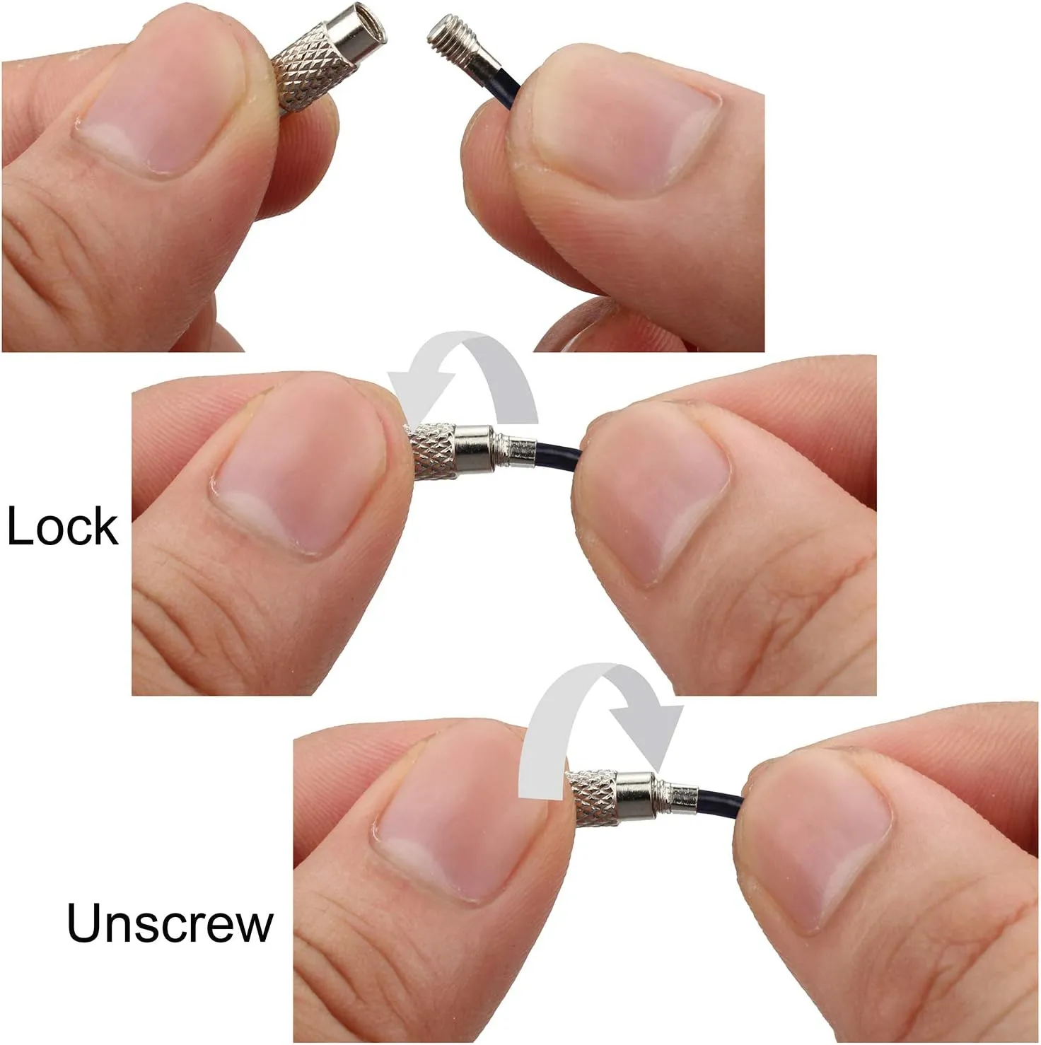 Wisdompro Keychain, 12 Pack of 4.3 Inches Stainless Steel Wire Ring 2mm Cable Loop Rings for Hanging Luggage Tag, Keys and ID Tag Keepers - Black